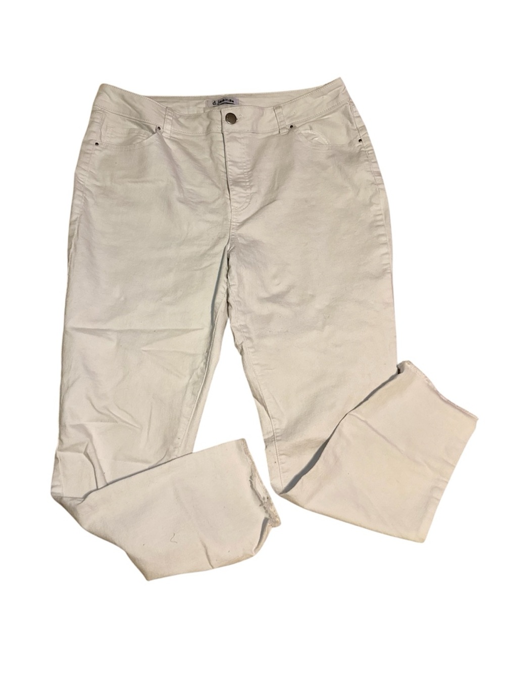 d.jeans White Denim Jeans Size 14